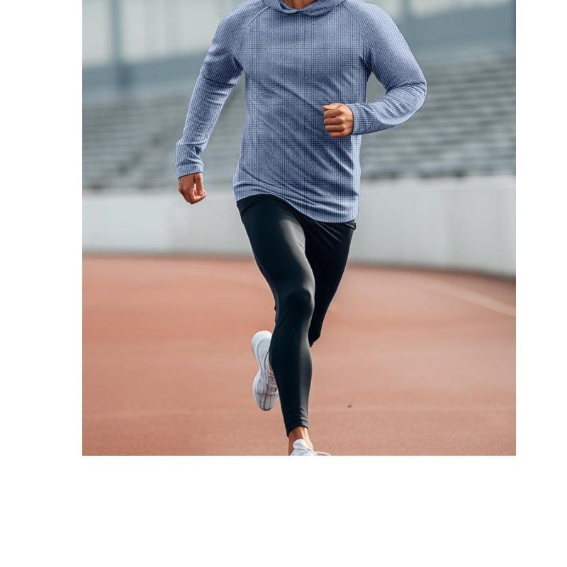 Herren lässiger Kapuzenpullover mit strukturiertem Material Echoarchiv