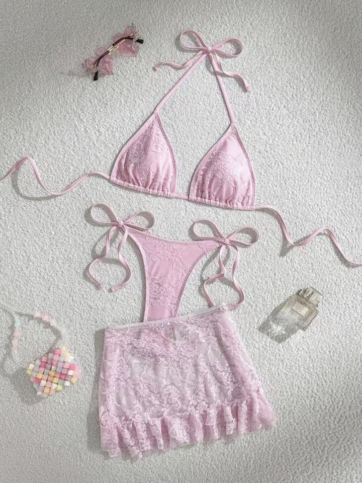 Damen Spitzen-Bikini mit Rüschen Echo Archiv