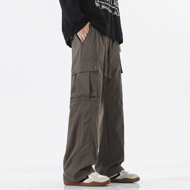 Herren Oversize-Cargohose im Utility-Stil mit Tunnelzugbund und großen Klappentaschen Echo Archiv