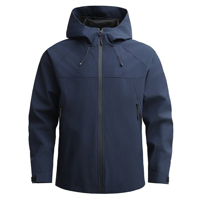 Herren Atmungsaktive Softshelljacke mit Zwei-Wege-Reißverschluss, verstellbarer Kapuze und wasserabweisender Oberfläche Echoarchiv