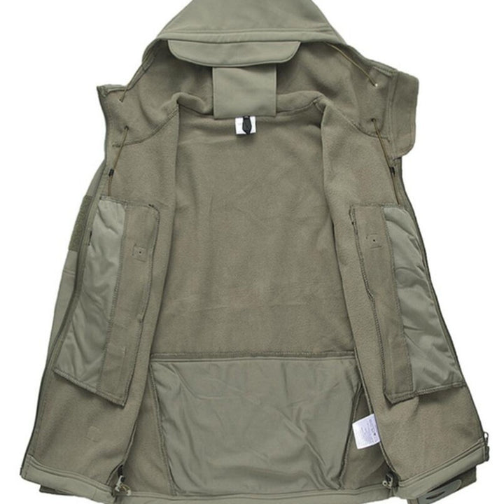 Herren multifunktionale Outdoor-Jacke mit isolierendem Fleece-Futter und praktischen Reißverschlusstaschen Echoarchiv