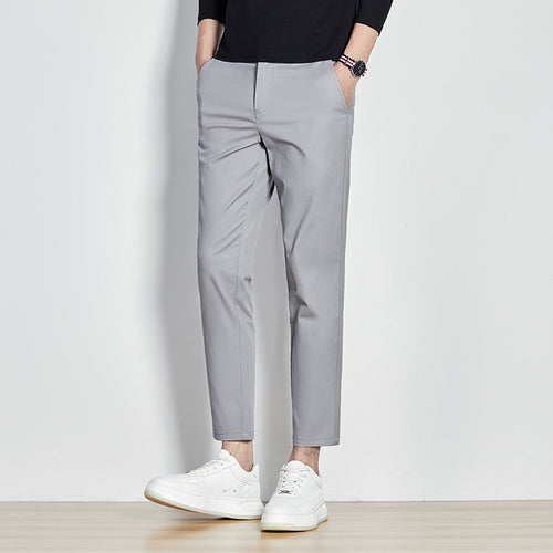 Herren Chinohose mit schmalem Schnitt und elastischem Bund Echoarchiv