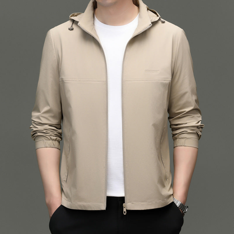 Herren leichte Funktionsjacke mit Kapuze Echoarchiv
