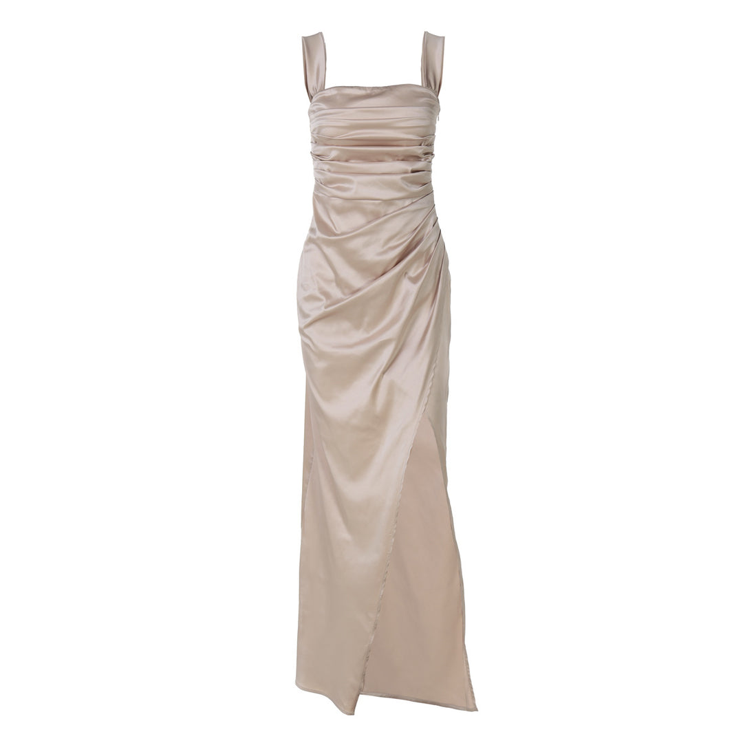 Damen Elegantes Maxikleid mit Off-Shoulder Schnitt und Raffungen Echo Archiv