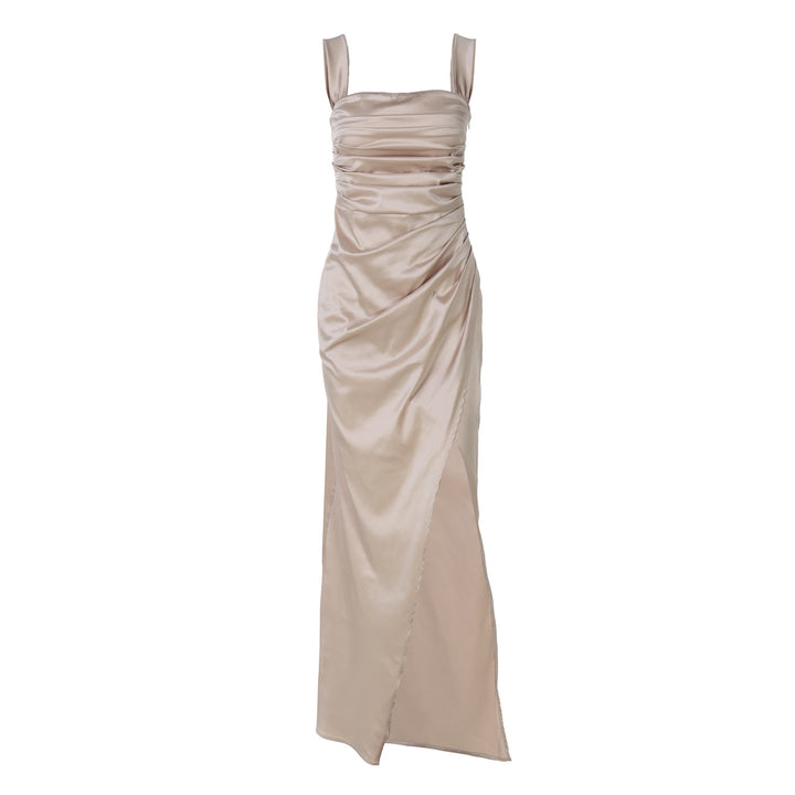 Damen Elegantes Maxikleid mit Off-Shoulder Schnitt und Raffungen Echo Archiv