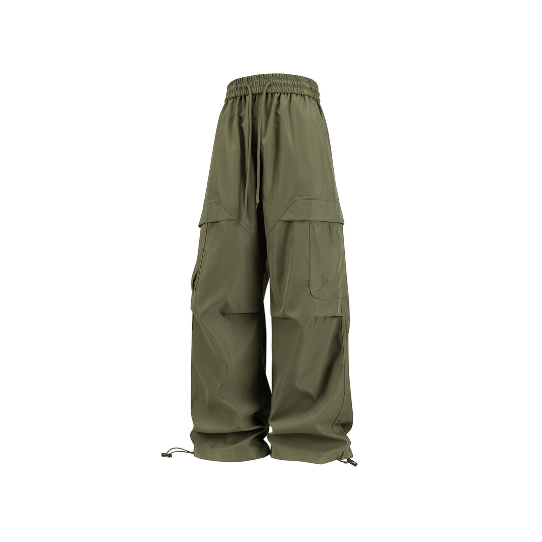 Unisex Weite Cargo-Hose im Utility-Baggy-Stil mit Elastikbund und verstellbaren Beinabschlüssen Echo Archiv