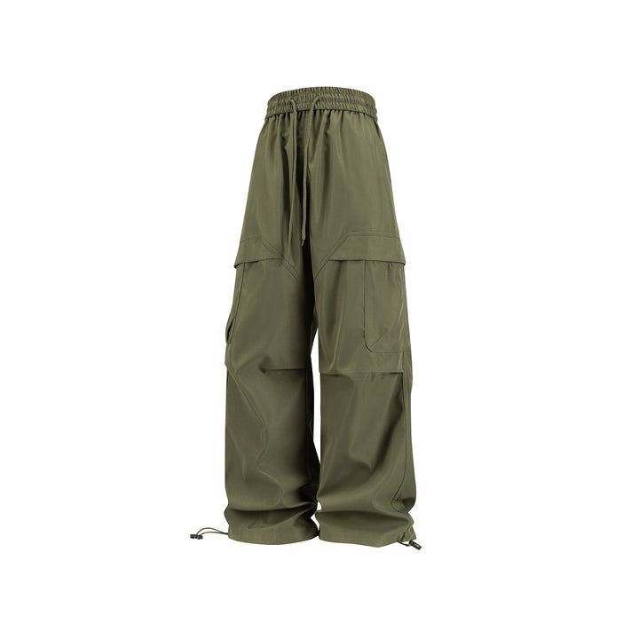 Unisex Weite Cargo-Hose im Utility-Baggy-Stil mit Elastikbund und verstellbaren Beinabschlüssen Echo Archiv