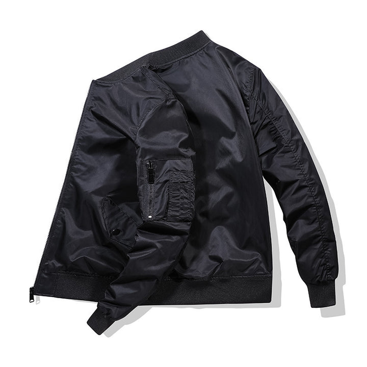 Herren Piloten‑Bomberjacke im Nylon‑Finish mit Ärmel‑Organizer und gerippten Bündchen Echo Archiv