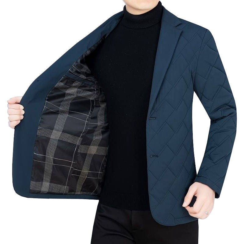 Herren gesteppter Business-Blazer mit leichter Thermo-Isolierung – Tianoro