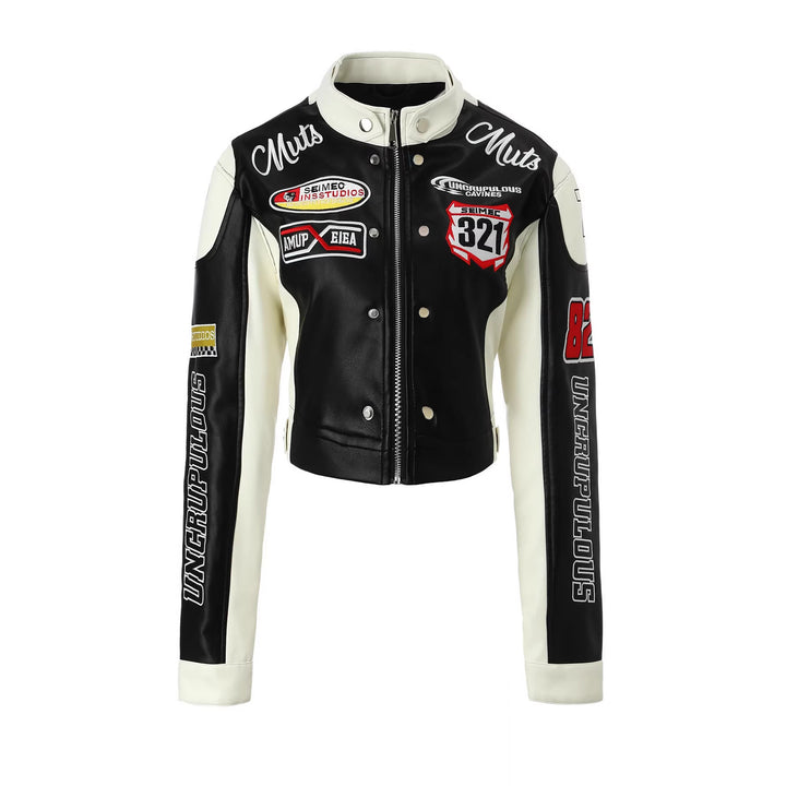 Damen Sportliche Lederjacke Echo Archiv
