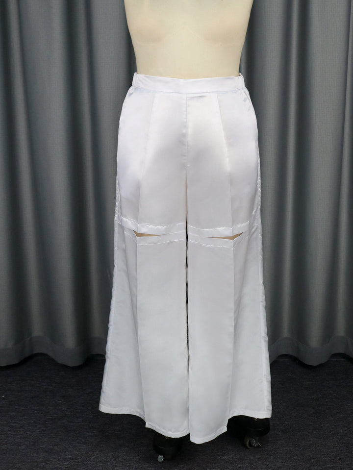 Damen Elegante weit geschnittene Satin-Hose Echo Archiv