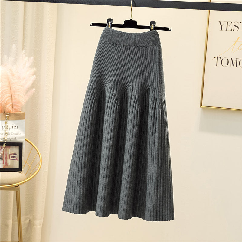 Damen Eleganter Plissee-Maxiröck mit voluminösem Saum Echo Archiv