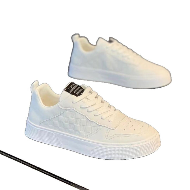 Damen Modische Sneaker aus Kunstleder mit trendigem Karomuster Echo Archiv