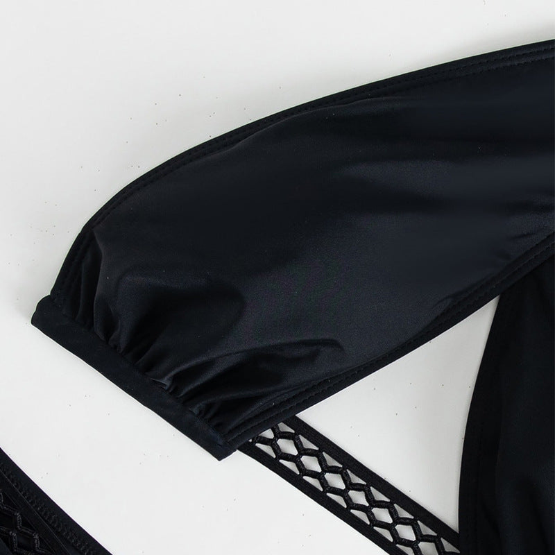 Damen Triangel-Bikini mit innovativem Wickeldesign und verführerischem Gitterdetail Echo Archiv