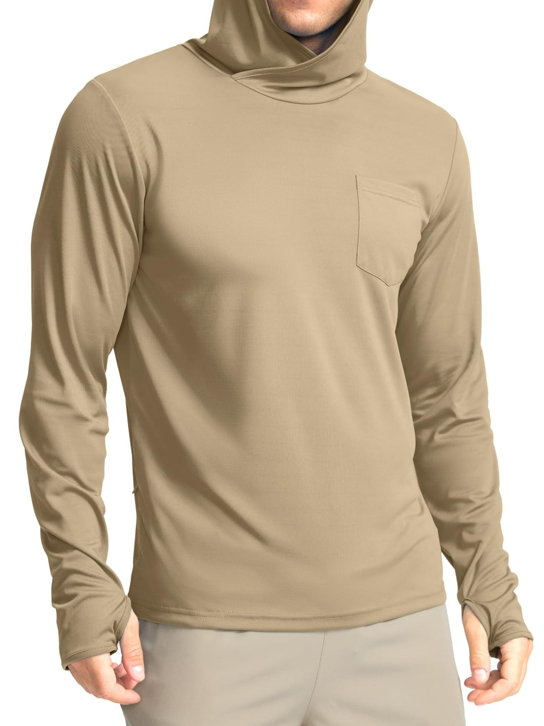 Herren Funktionsshirt mit Kapuze und Taschen – Avelline