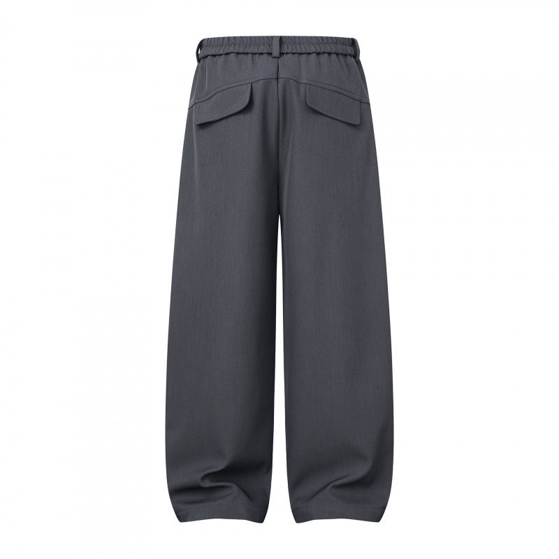 Damen Weite Culotte-Hose mit Kniepatches, elastischem Rückbund und aufgesetzten Taschen Echo Archiv