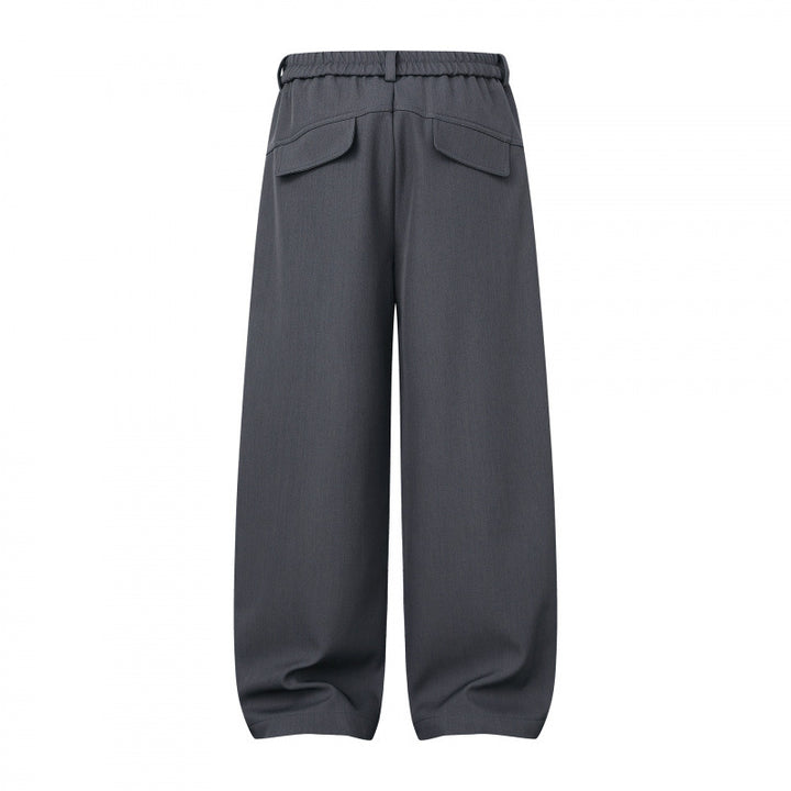 Damen Weite Culotte-Hose mit Kniepatches, elastischem Rückbund und aufgesetzten Taschen Echo Archiv