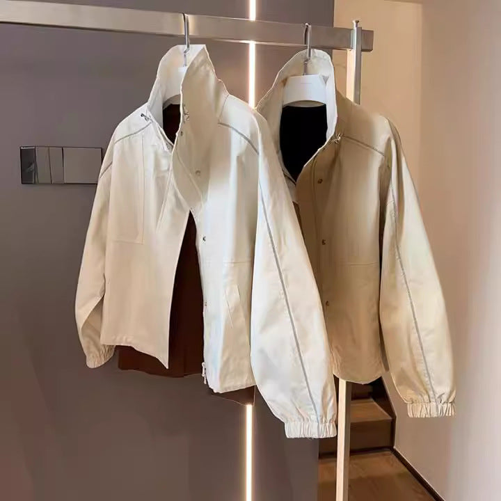 Damen Modische Übergangsjacke mit praktischen Taschen Echoarchiv