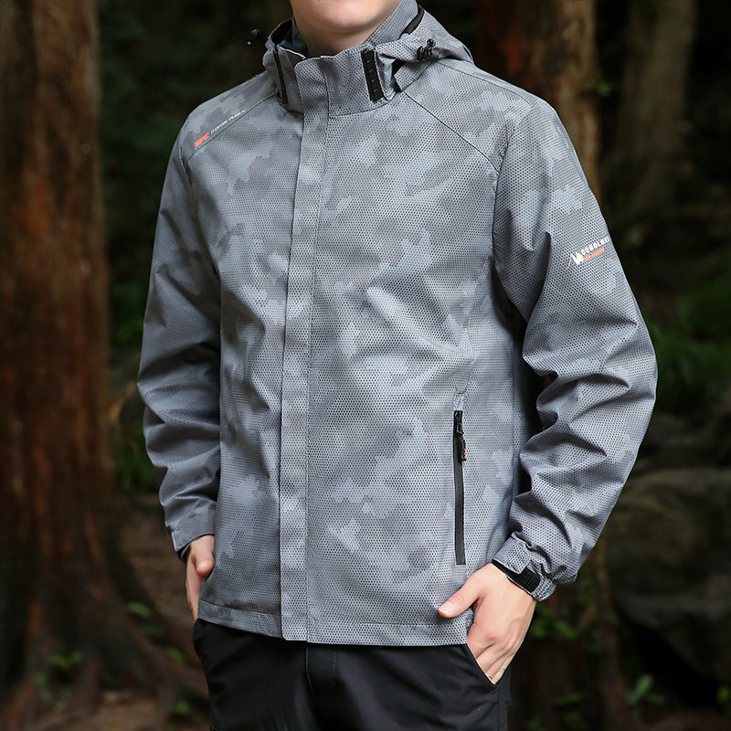 Herren wetterfeste Outdoor-Jacke Echo Archiv