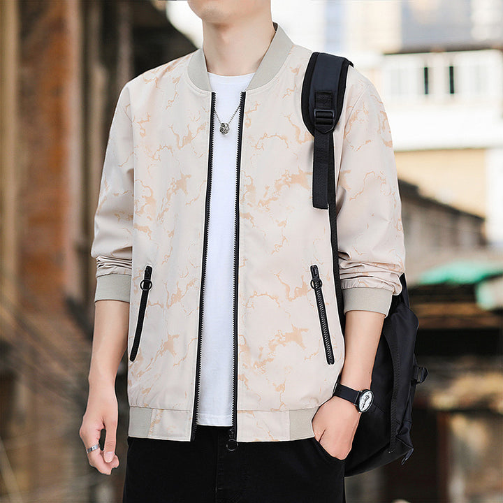 Herren Modische Bomberjacke Echo Archiv