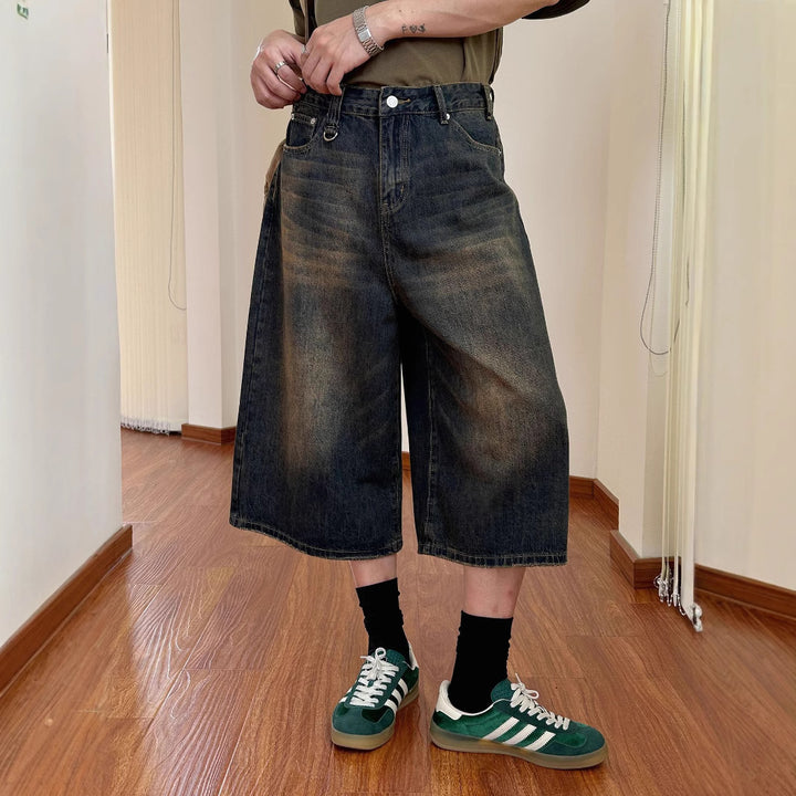 Damen Weitgeschnittene Jeans-Shorts Echoarchiv
