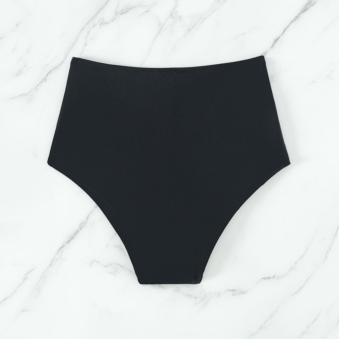 Damen Hochtaillierte Bikini-Hose mit figurformender Raffung Echo Archiv