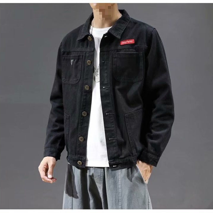Herren Modische Denim-Jacke Echo Archiv