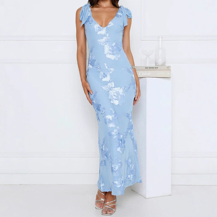 Damen Maxikleid mit floralem Spitzenmuster Echo Archiv