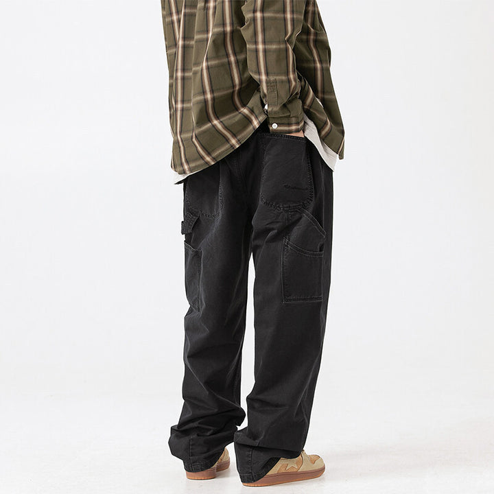 Herren Weite Utility-Cargo-Hose im Baggy-Fit mit großen aufgesetzten Taschen und verstärkten Kniepartien Echo Archiv