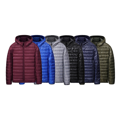 Herren Leichte Steppjacke mit Kapuze und atmungsaktiven Eigenschaften Echoarchiv