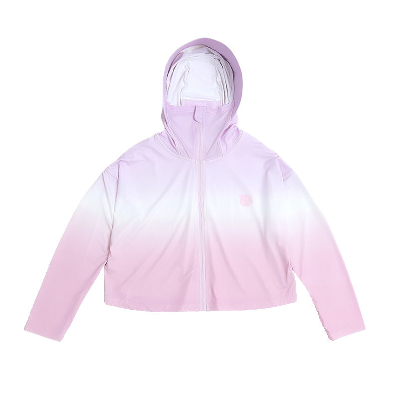 Damen nan leichte Kinder-Sonnenschutzjacke mit Kapuze Echo Archiv