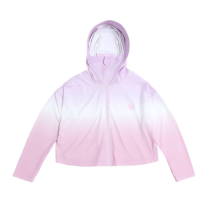 Damen nan leichte Kinder-Sonnenschutzjacke mit Kapuze Echo Archiv