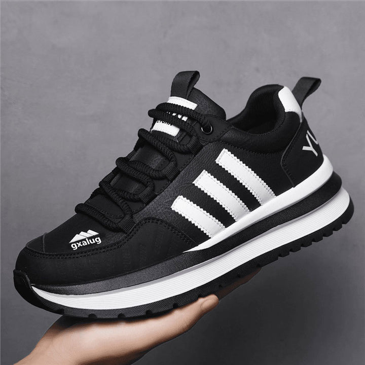 Damen Plateau-Sneaker mit dicker Profilsohle und gepolstertem Kragen Echoarhiv