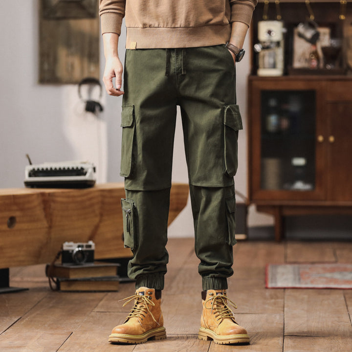 Herren Technische Cargo-Joggerhose mit Tunnelzugbund, Multifunktions‑Taschen und elastischen Beinabschlüssen Echo Archiv
