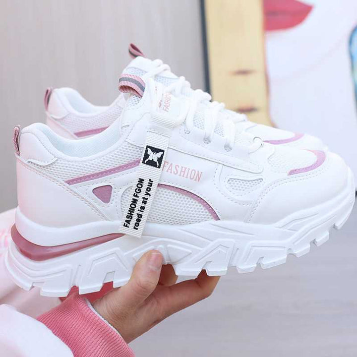 Damen modische Chunky Sneakers mit atmungsaktivem Mesh-Obermaterial und verstärkter Sohle Echo Archiv