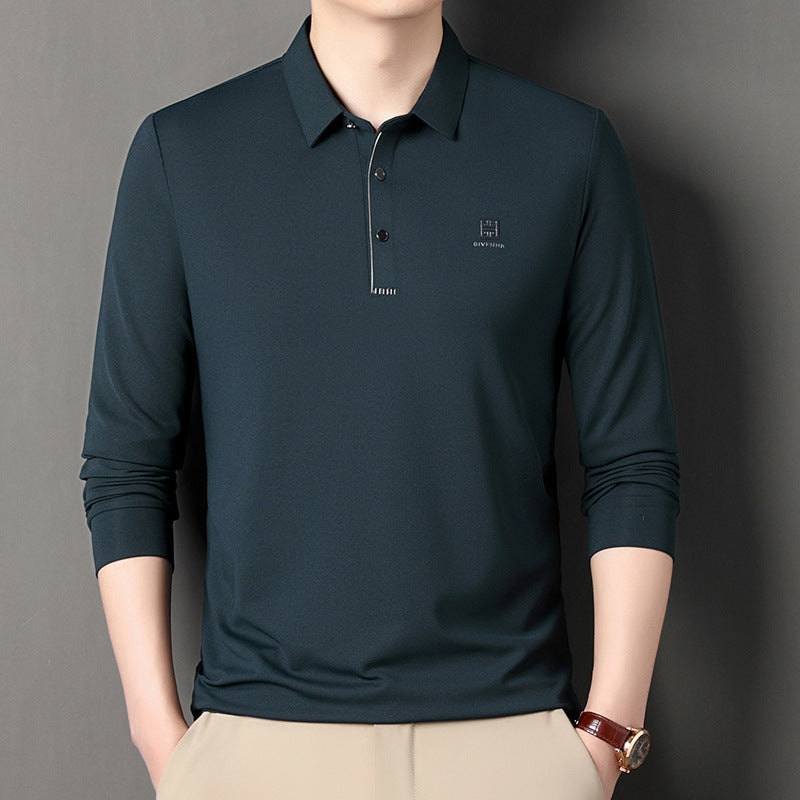 Herren sportliches Langarm Poloshirt mit innovativer Passform und feuchtigkeitsregulierendem Material Echoarchiv