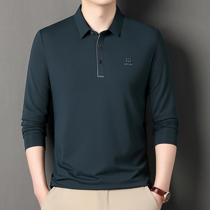 Herren sportliches Langarm Poloshirt mit innovativer Passform und feuchtigkeitsregulierendem Material Echoarchiv
