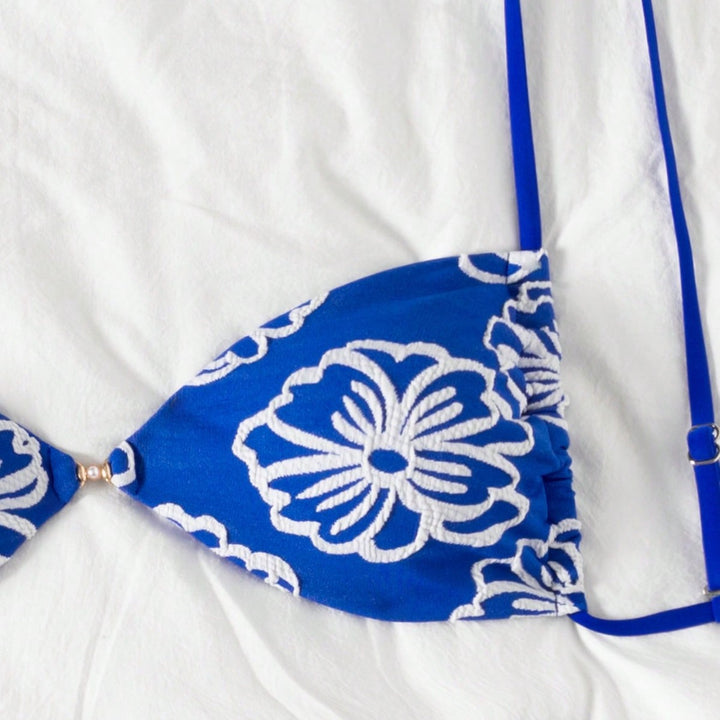 Damen Triangel-Bikini mit floralem Design und verstellbaren Trägern Echo Archiv
