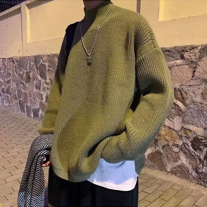 Damen Grobstrickpullover mit hohem Kragen Echo Archiv