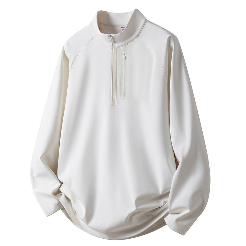 Herren Sport Fleece Pullover mit Reißverschluss Echo Archiv