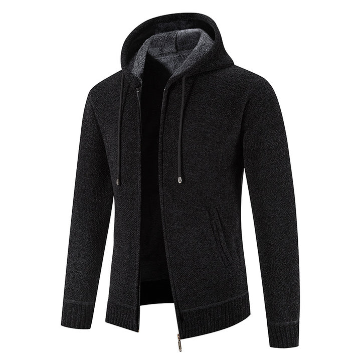 Herren Kapuzenjacke mit weichem Innenfutter und innovativem Design Echoarchiv