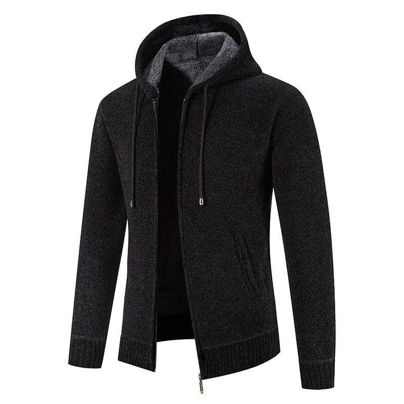 Herren Kapuzenjacke mit weichem Innenfutter und innovativem Design Echoarchiv