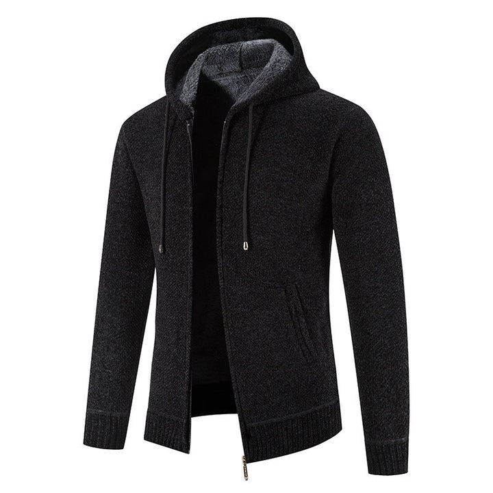 Herren Kapuzenjacke mit weichem Innenfutter und innovativem Design Echoarchiv
