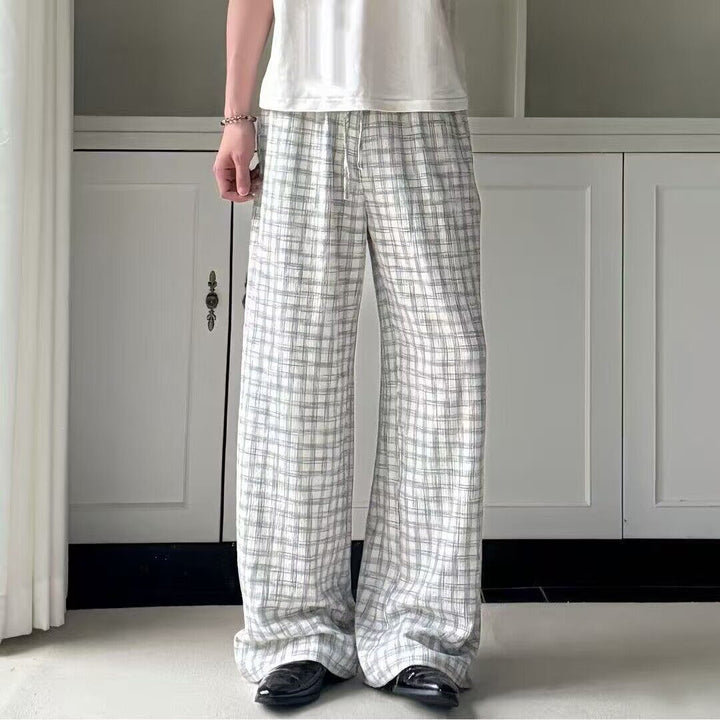 Herren Lässige Karierte Freizeithose Echoarchiv