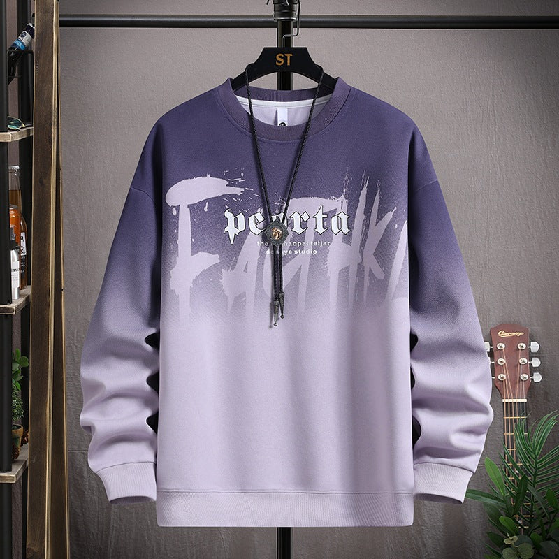 Herren lässiger Sweatshirt mit modernem Grafikdruck Echoarchiv