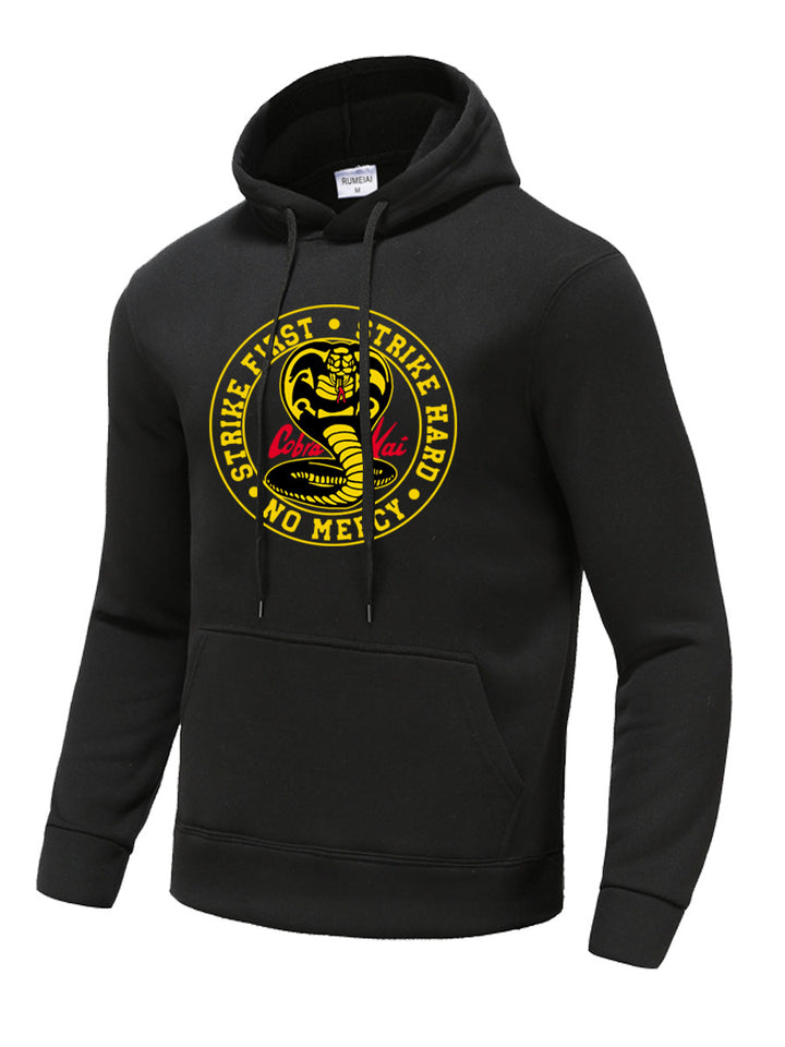 Herren Kapuzenpullover mit klassischem Cobra-Motiv Echoarchiv