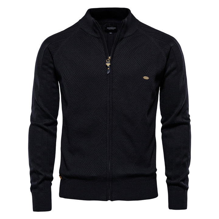 Herren Strickjacke mit Stehkragen Echoarchiv