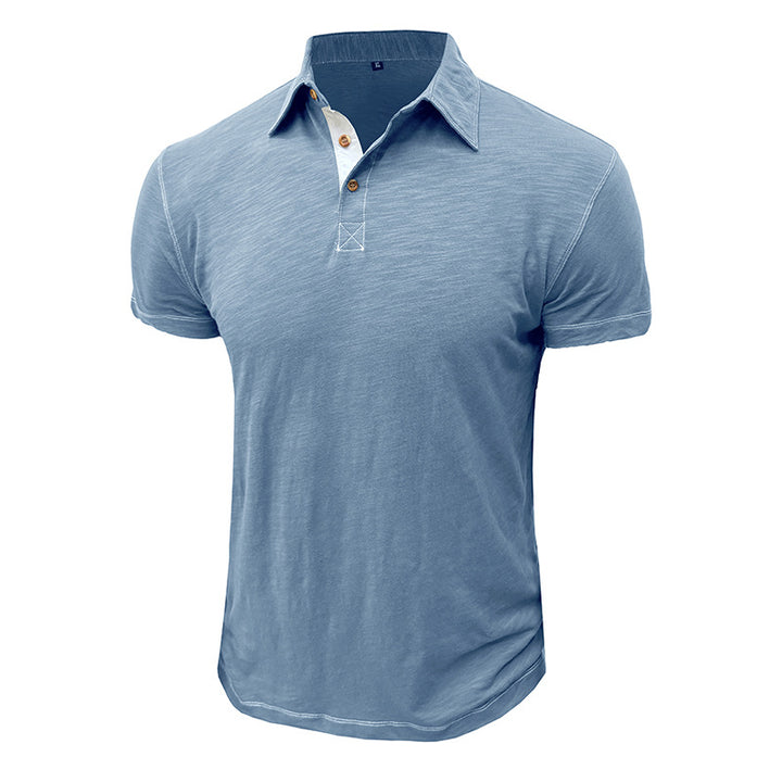 Herren Polo-Shirt mit eleganten Knöpfen und softem Gewebe Echoarchiv