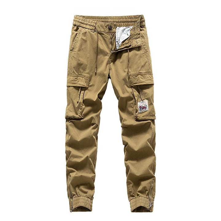 Herren Cargo-Jogger mit Zip-Knöchel, elastischem Bund, Multifach-Utility-Taschen und Vintage-Patch Echo Archiv