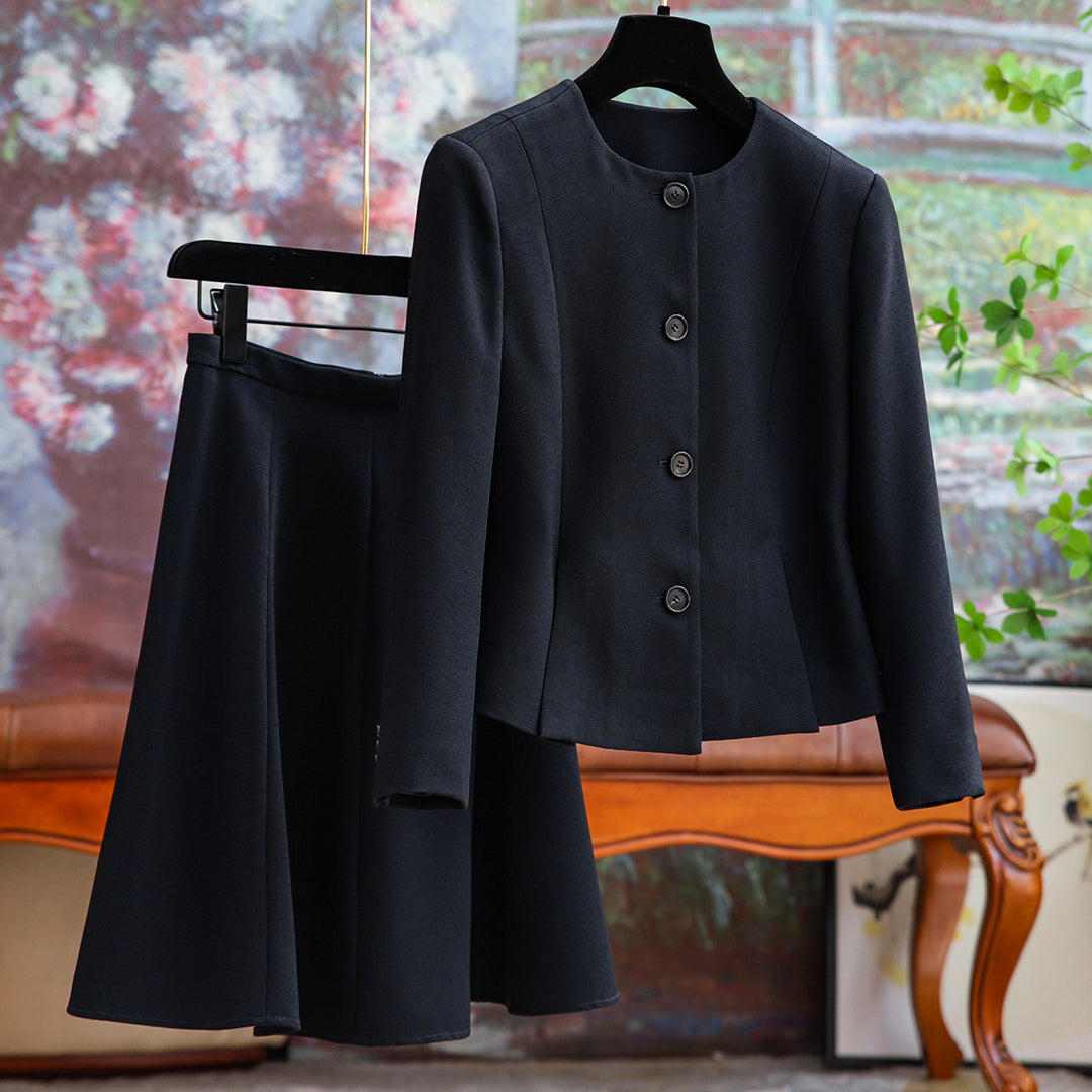 Damen Elegantes Blazer-Set mit Rock Echoarchiv